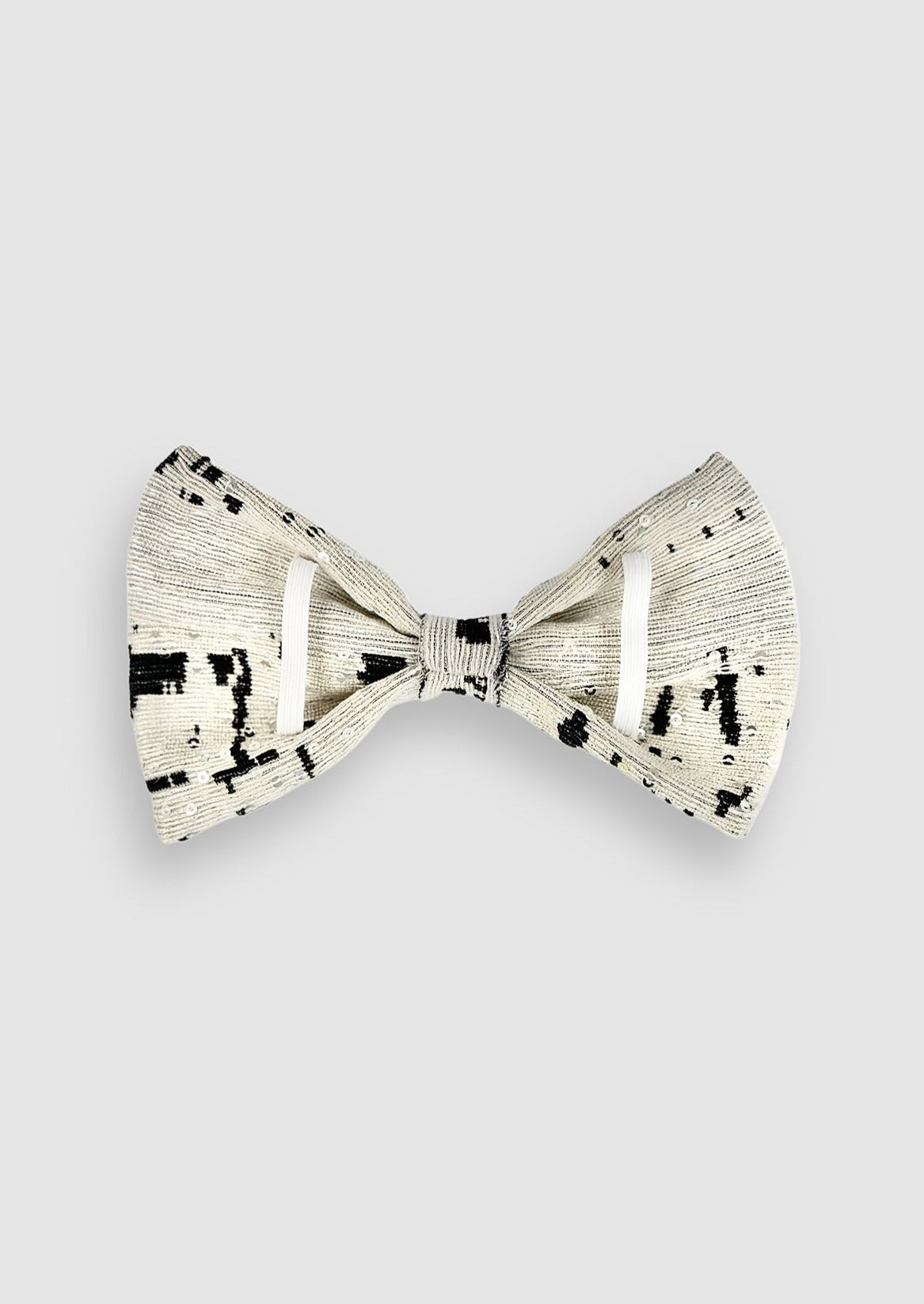 Bow Tie in Sequined Jacquard